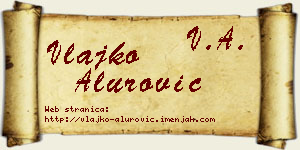 Vlajko Alurović vizit kartica